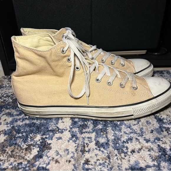 Converse All Star Chuck Taylor M12 Cream High Top Canvas Sneakers Size 12 Men’s - Picture 1 of 12
